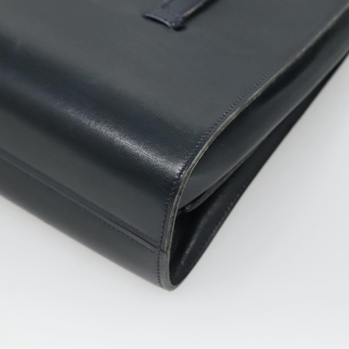 Christian Dior Vintage Handbag Leather, NAVY, LEATHER, Handbag