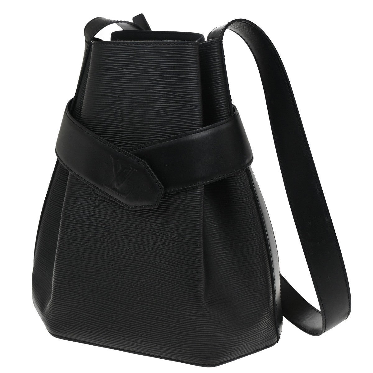 Louis Vuitton Vintage Sac d'Epaule Handbag Epi Leather, BLACK, LEATHER, Shoulder bag
