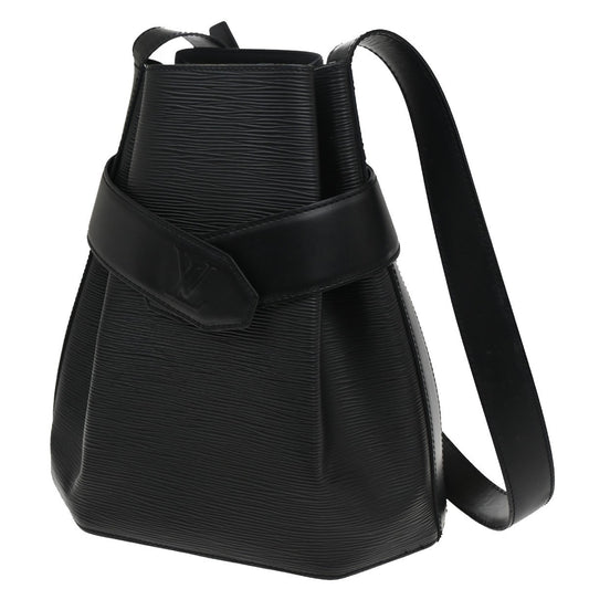 Louis Vuitton Vintage Sac d'Epaule Handbag Epi Leather, BLACK, LEATHER, Shoulder bag