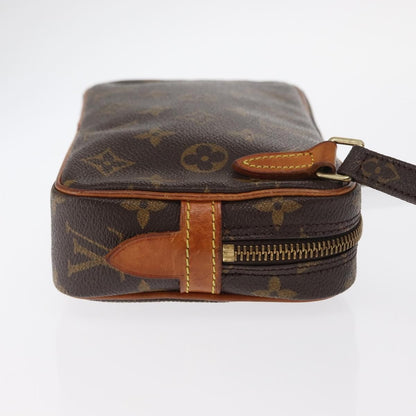 Louis Vuitton Pochette Marly Bandouliere Bag Monogram Canvas, BROWN, CANVAS, Clutche & pouche