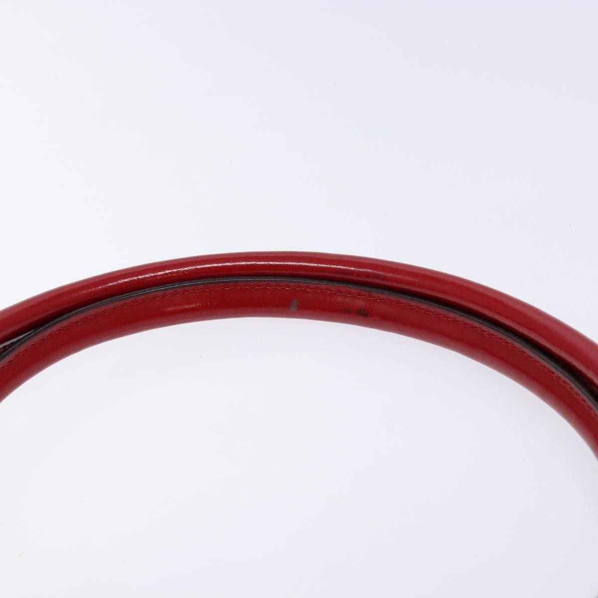 Salvatore Ferragamo Gancini Shoulder Bag Leather, RED, LEATHER, Shoulder bag