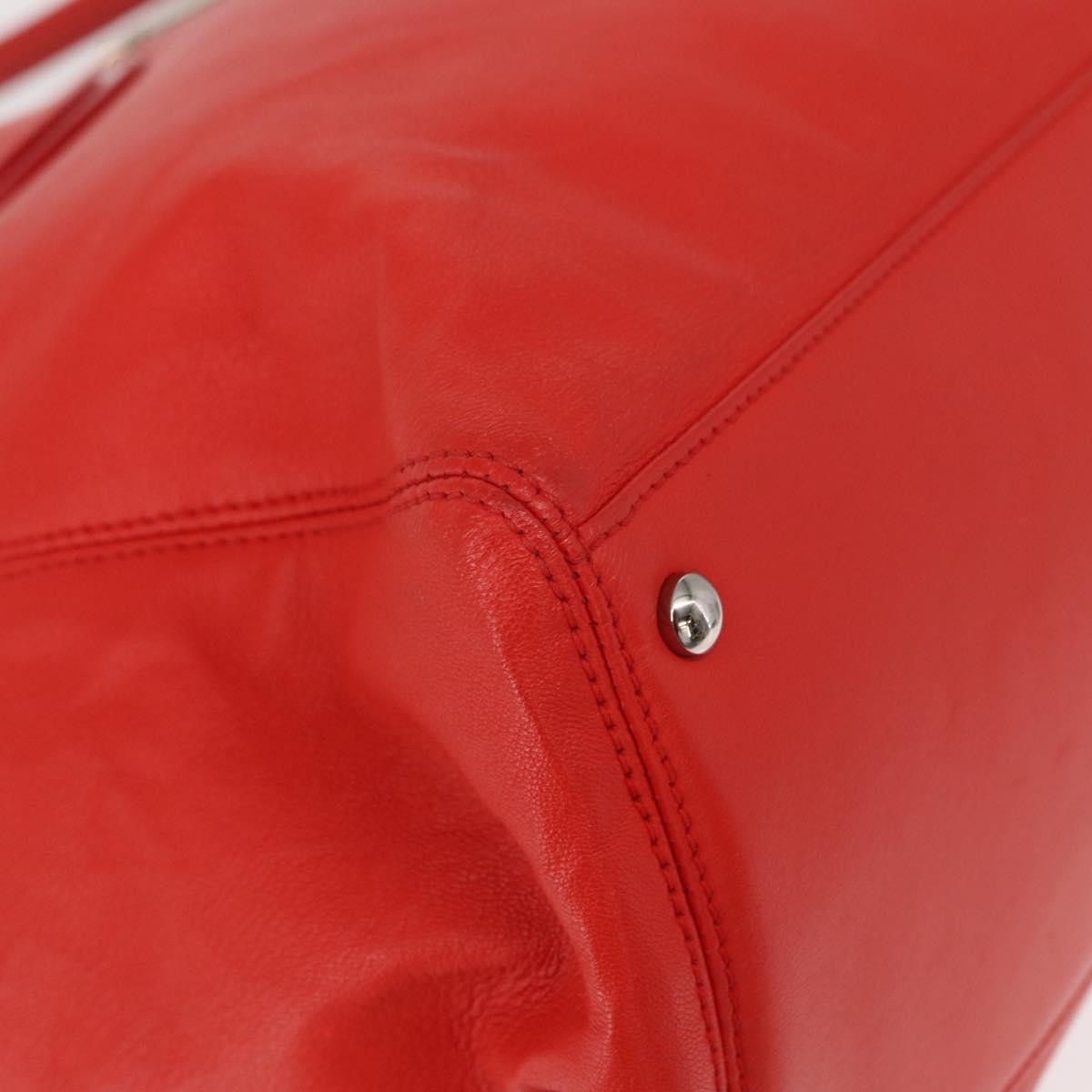 Chanel Cerf Executive Tote Leather, RED, LEATHER, Tote bag
