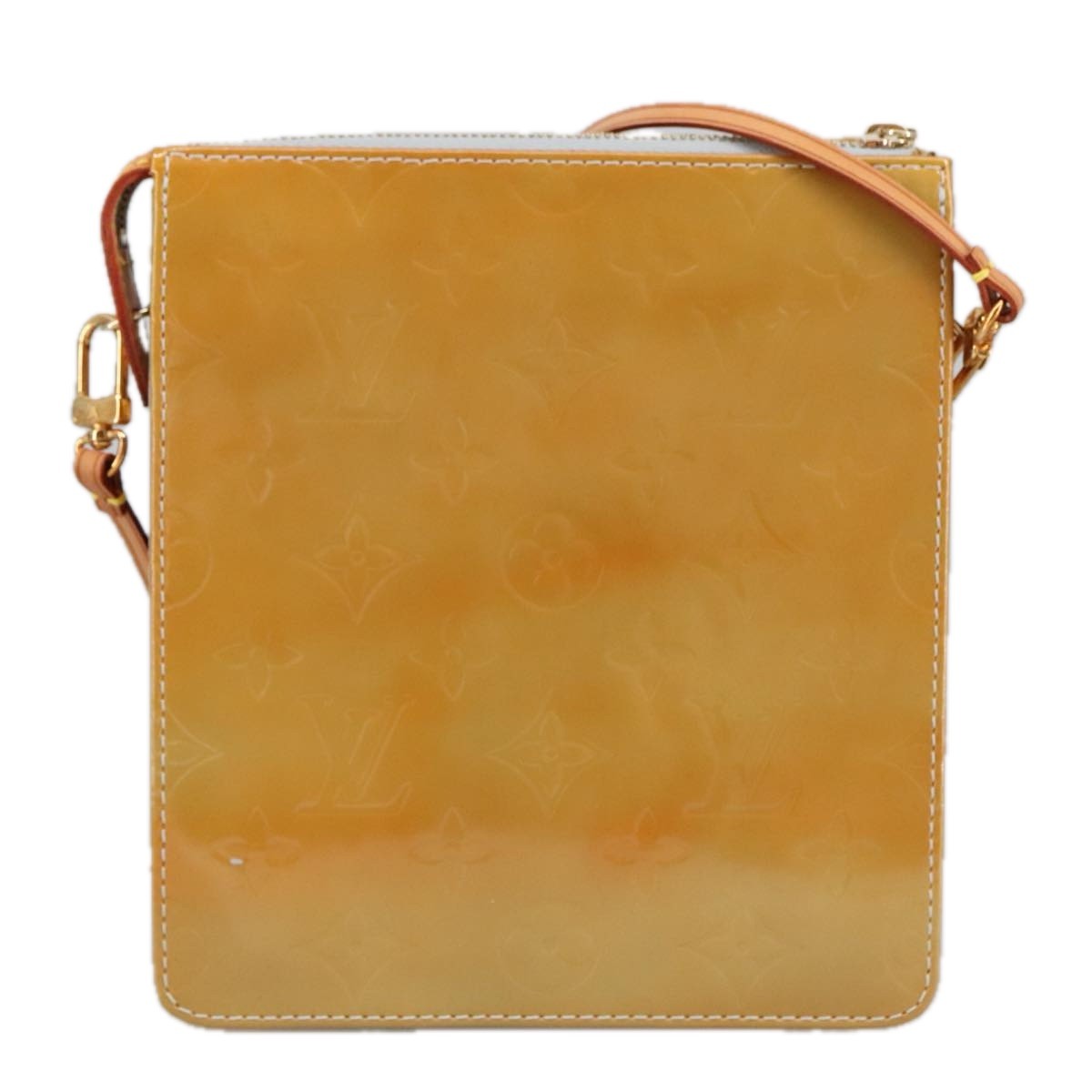 Louis Vuitton Pochette Mott Patent leather, YELLOW, PATENT_LEATHER, Clutche & pouche