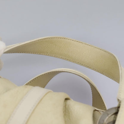 Bvlgari Chandra Top Handle Bag Leather, ECRU, LEATHER, Handbag