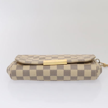 Louis Vuitton Favorite Handbag Damier, WHITE, CANVAS, Handbag