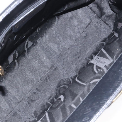 Salvatore Ferragamo Vintage Vara Bow Tote Lizard Embossed Leather, BLACK, LEATHER, Tote bag