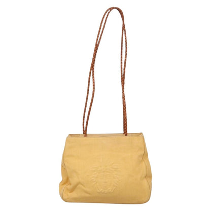 Versace Medusa Shoulder Bag Canvas, YELLOW, CANVAS, Shoulder bag