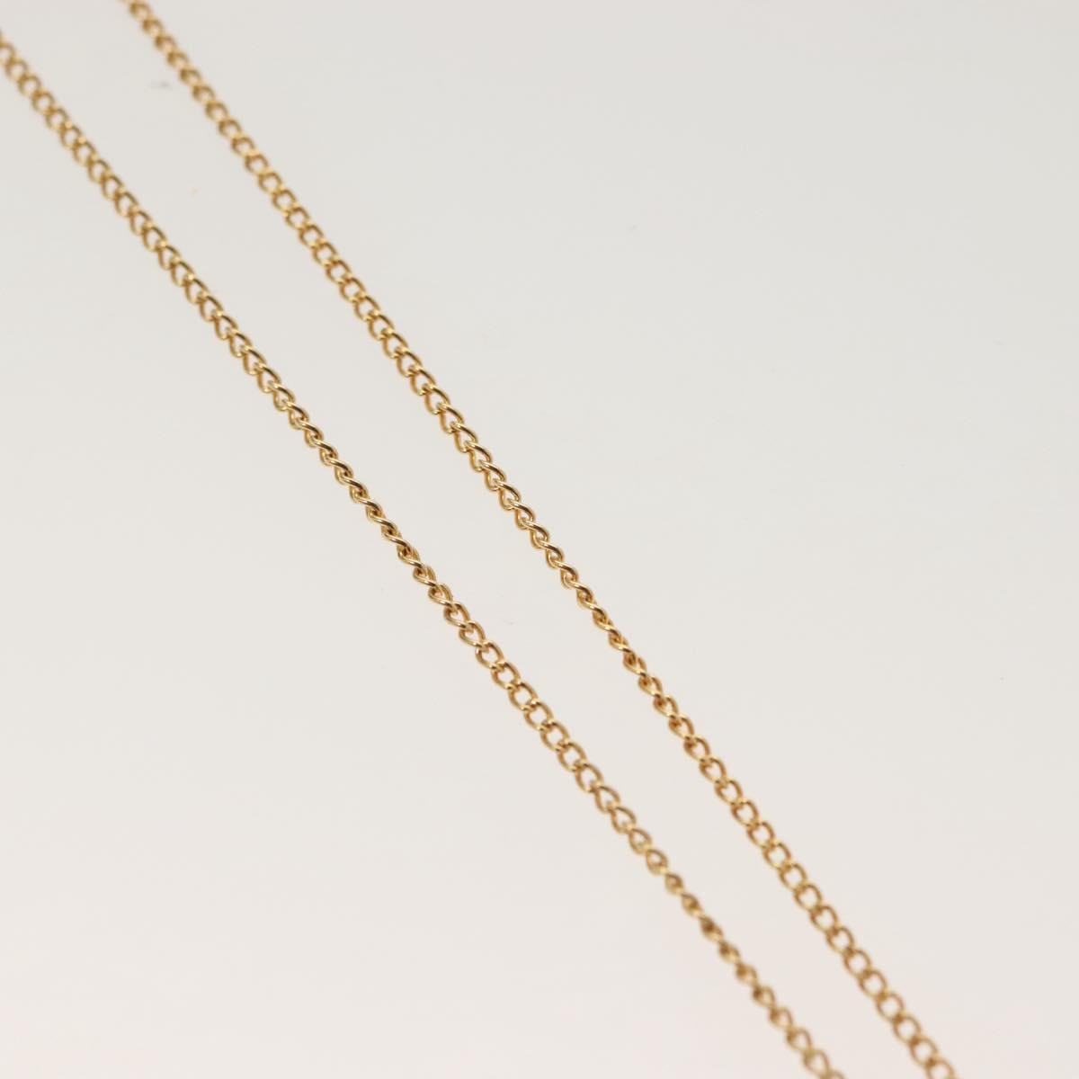 Christian Dior CD Round Pendant Necklace Metal, GOLD, METAL, Necklace