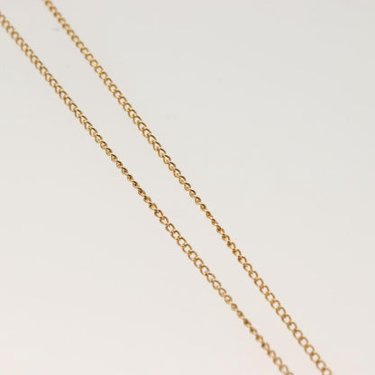 Christian Dior CD Round Pendant Necklace Metal, GOLD, METAL, Necklace