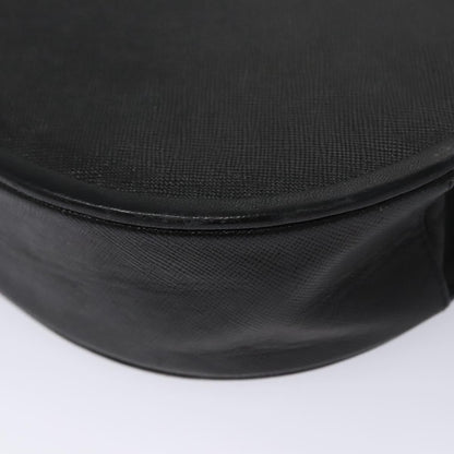 Saint Laurent Vintage Shoulder Bag Leather, BLACK, LEATHER, Shoulder bag