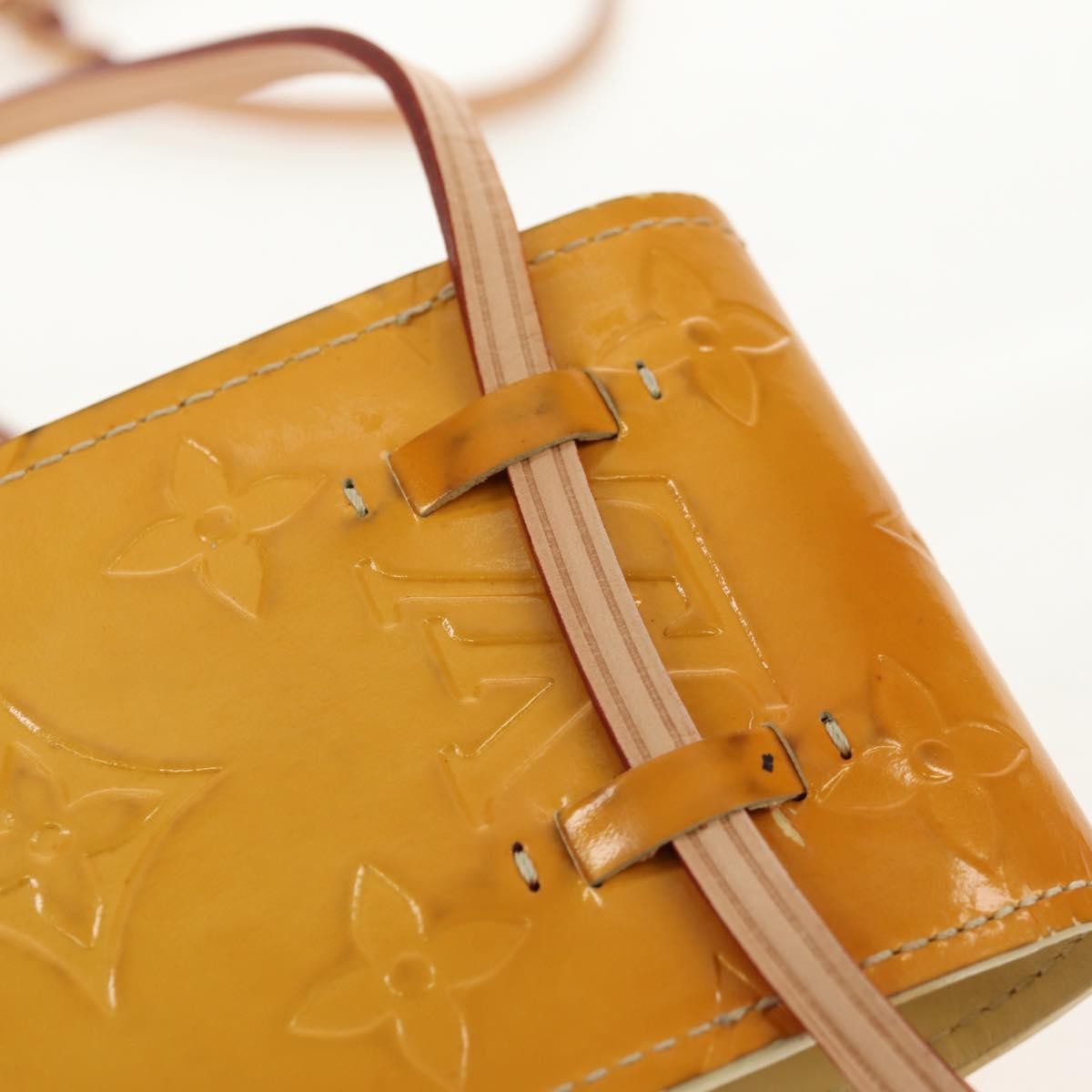 Louis Vuitton Walker Cigarette Case Holder Monogram Vernis, YELLOW, PATENT_LEATHER, Clutche & pouche