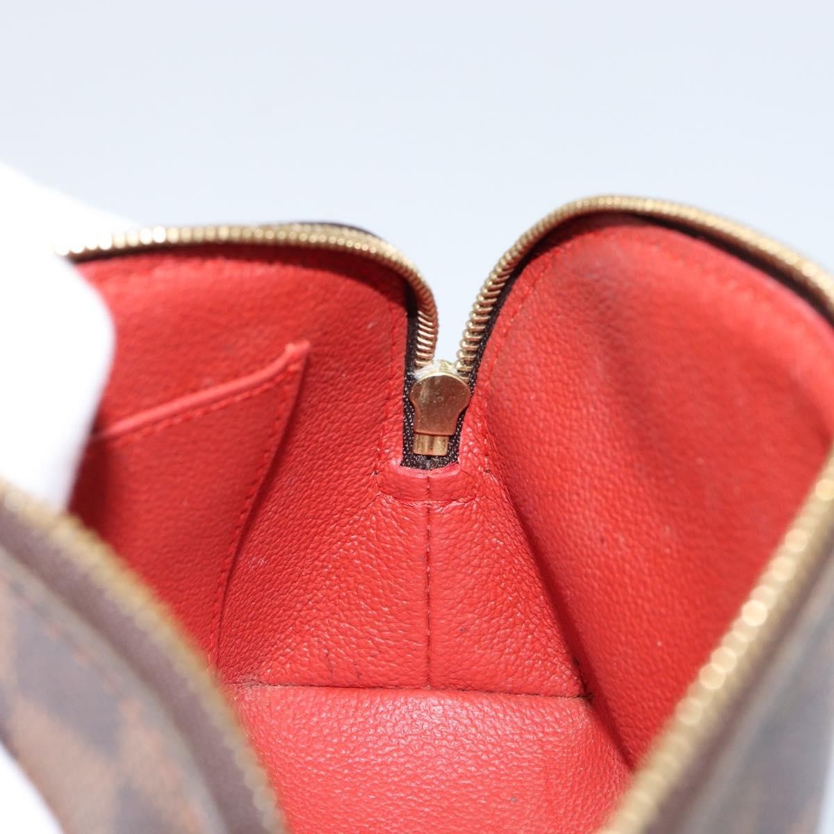 Louis Vuitton Cosmetic Pouch Damier, BROWN, CANVAS, Clutche & pouche
