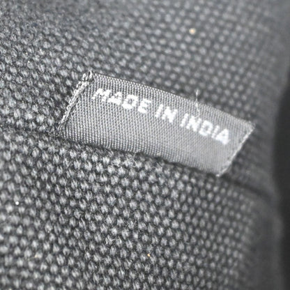 Prada Canapa Convertible Tote Canvas, BLACK, CANVAS, Tote bag