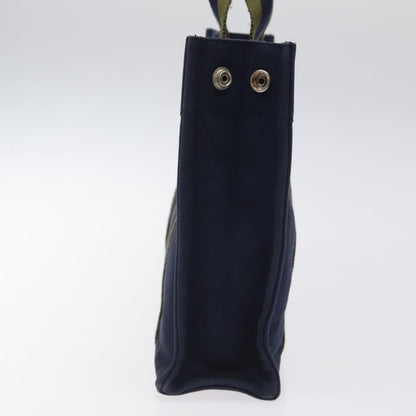 Hermes Fourre Tout Tote Canvas, NAVY, CANVAS, Tote bag
