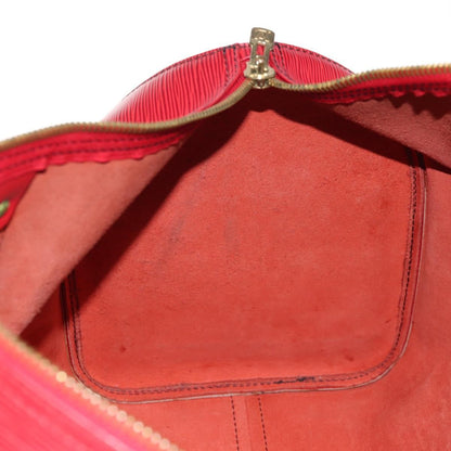 Louis Vuitton Keepall Bag Epi Leather, RED, LEATHER, Travel bag