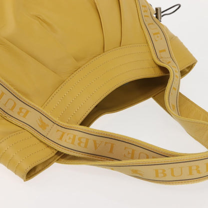 Burberry Blue Label Tote Bag Leather, YELLOW, LEATHER, Tote bag