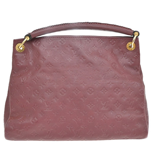 Louis Vuitton Artsy Handbag Monogram Empreinte Leather, RED, LEATHER, Shoulder bag