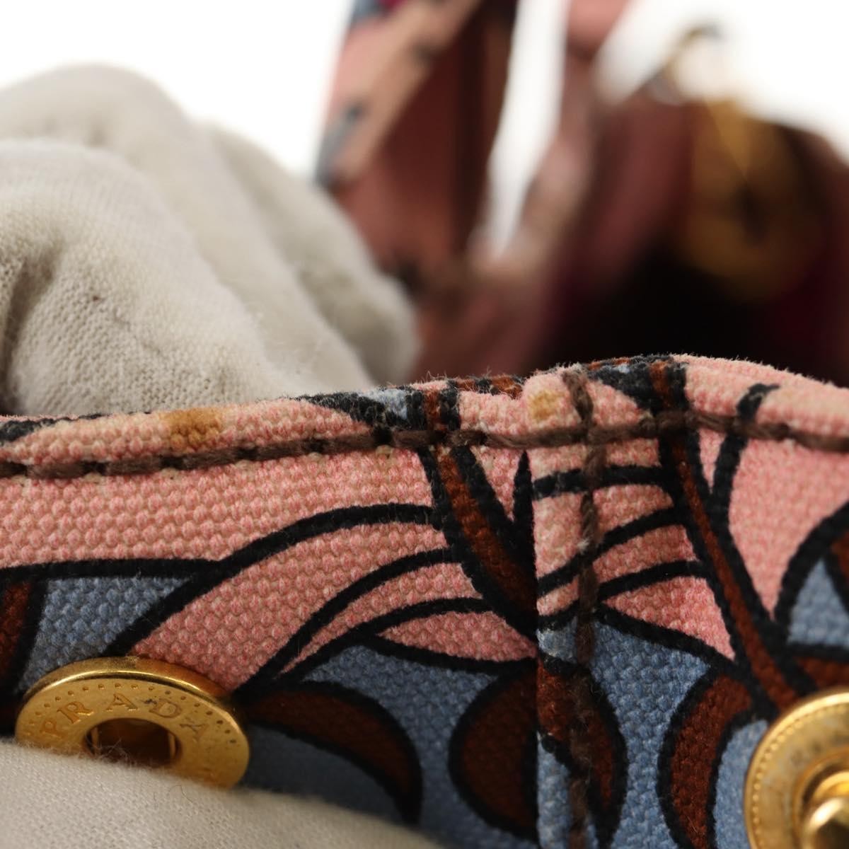 Prada Canapa Open Tote Canvas, MULTICOLOUR, CANVAS, Tote bag