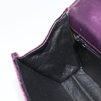 Chanel Wallet on Chain Quilted Velvet, Purple, Velvet, Handbag