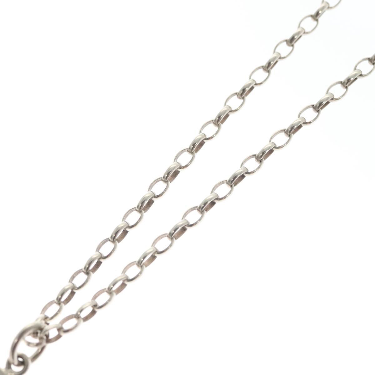 Gucci Engraved Interlocking G Chain Link Pendant Necklace Sterling Silver, SILVER, SILVER, Necklace