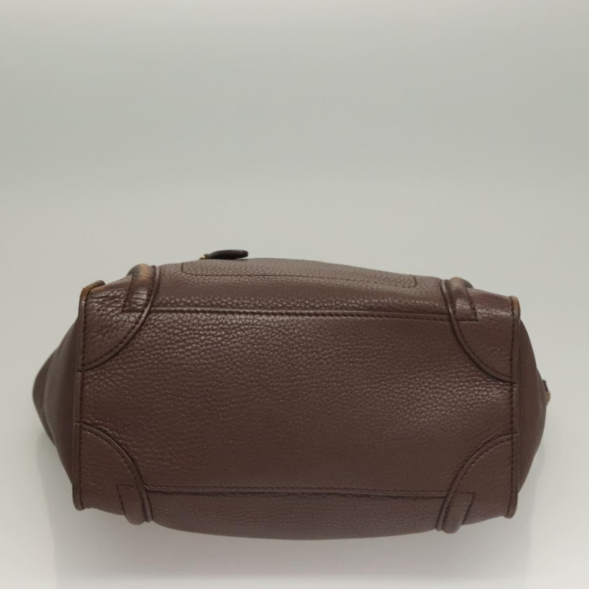 Celine Shopper Luggage Leather, BROWN, LEATHER, Handbag