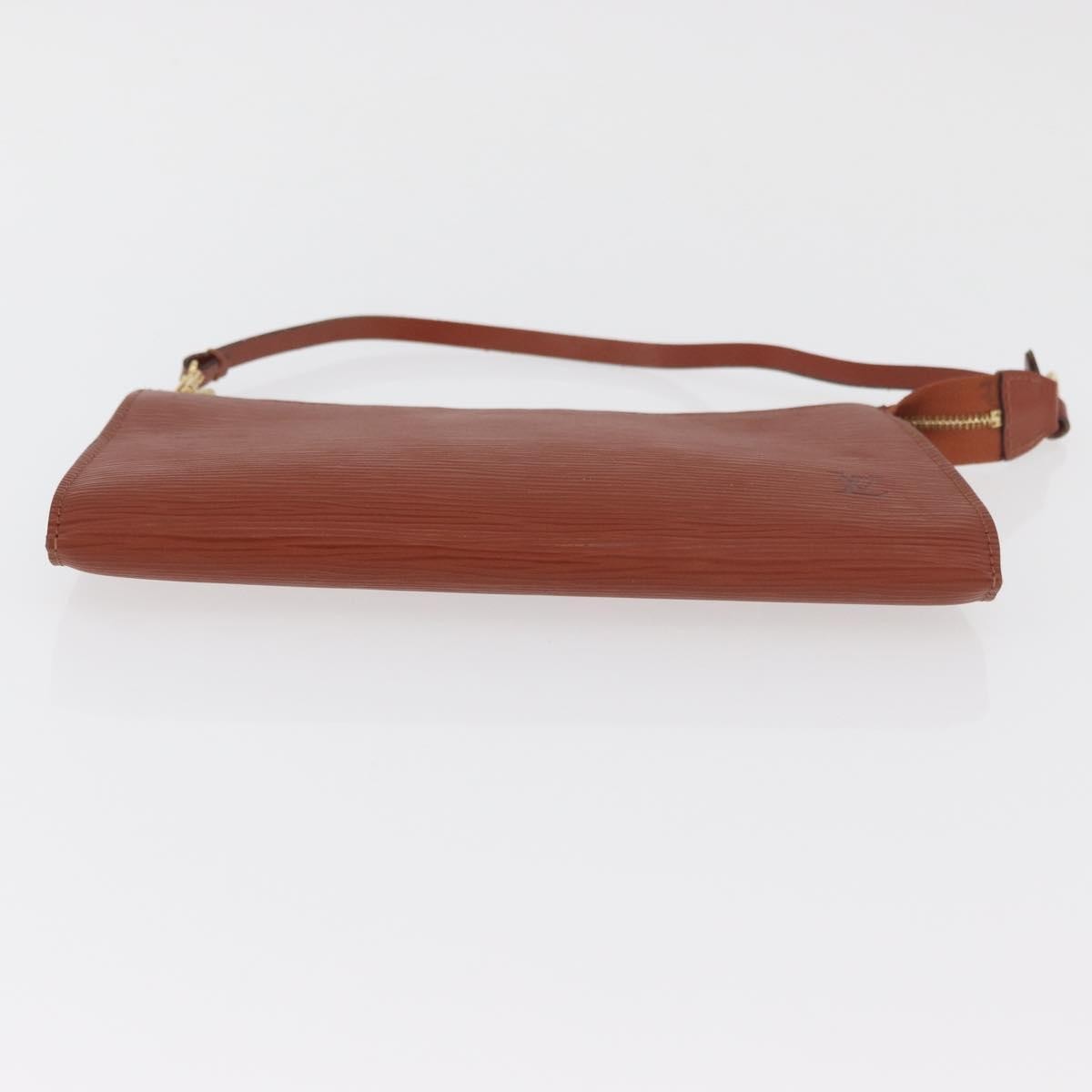 Louis Vuitton Pochette Accessoires Epi Leather, Brown, Leather, Clutch