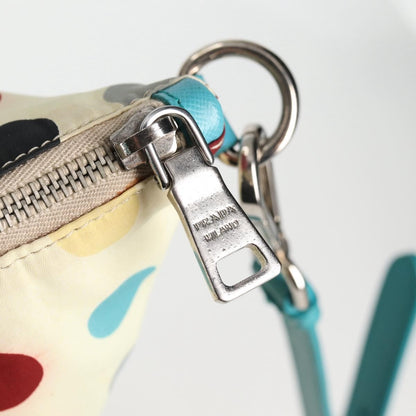 Prada Convertible Tote Printed Tessuto with Saffiano, WHITE, NYLON, Tote bag