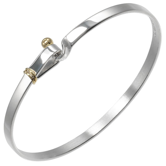 Tiffany & Co. Love Knot Bracelet Sterling Silver and 18K Yellow Gold, SILVER, SILVER, Bracelet
