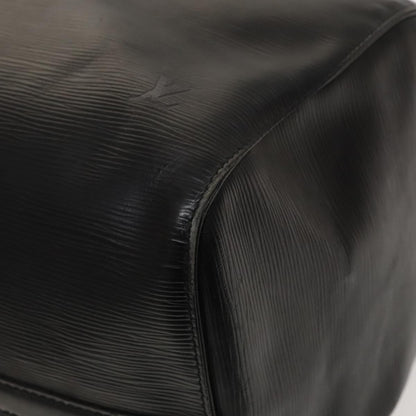 Louis Vuitton Keepall Bag Epi Leather, BLACK, LEATHER, Travel bag