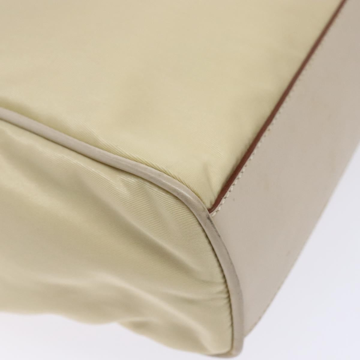 Prada Vintage Handbag Tessuto, BEIGE, NYLON, Handbag