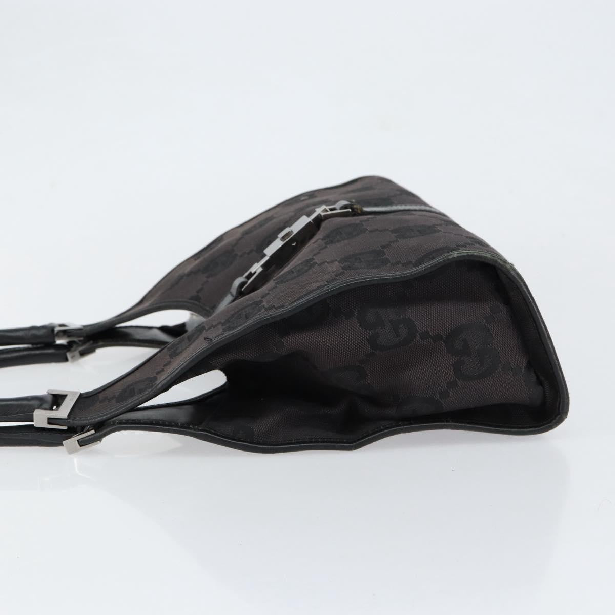 Gucci Vintage Jackie Handbag Canvas, BLACK, CANVAS, Handbag