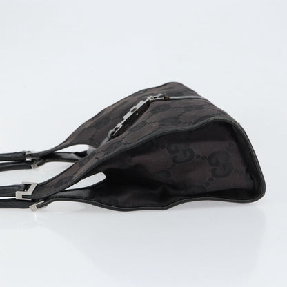 Gucci Vintage Jackie Handbag Canvas, BLACK, CANVAS, Handbag