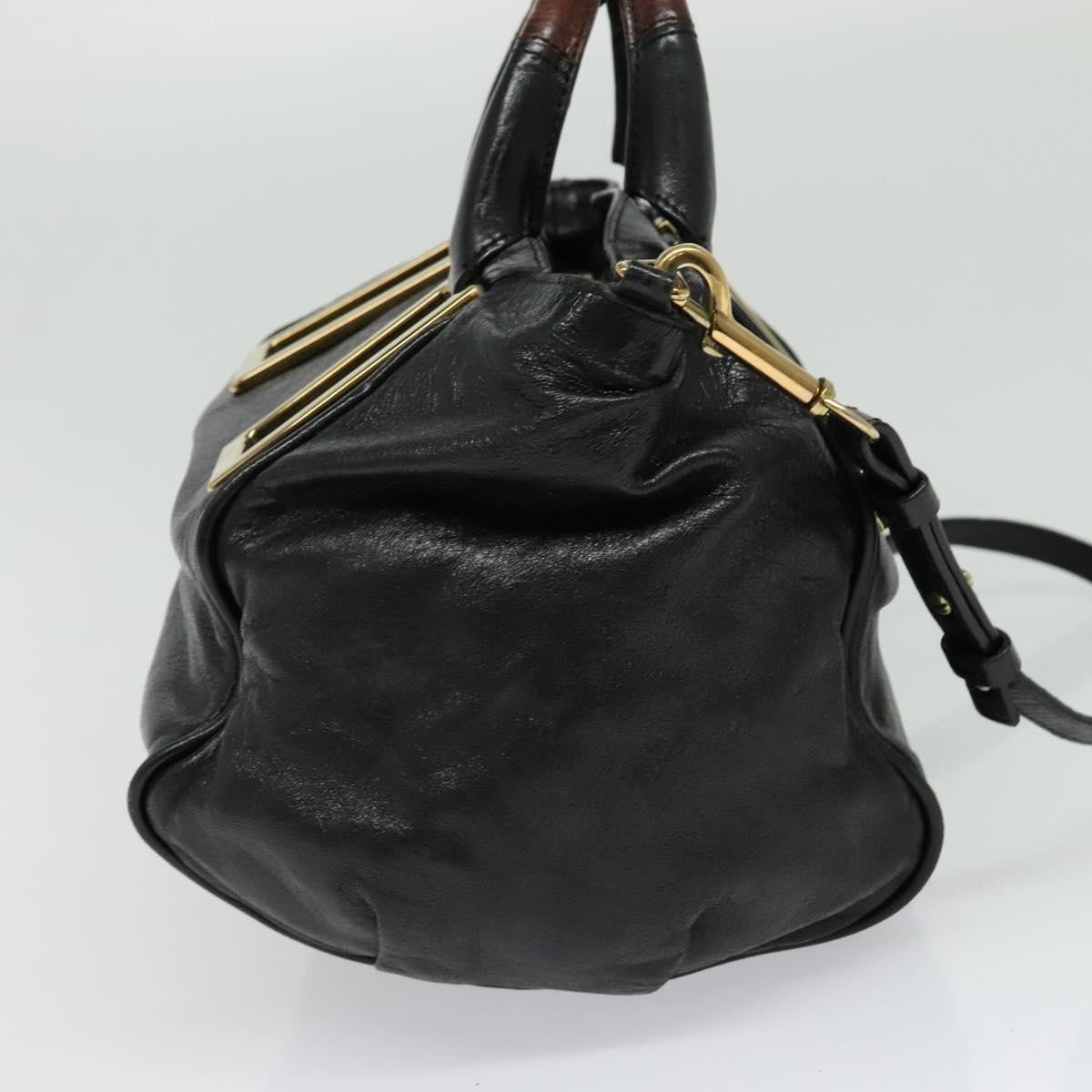 Chloe Ethel Handbag Leather, BLACK, LEATHER, Handbag