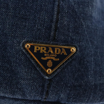 Prada Canapa Convertible Tote Denim, BLUE, DENIM_JEANS, Tote bag