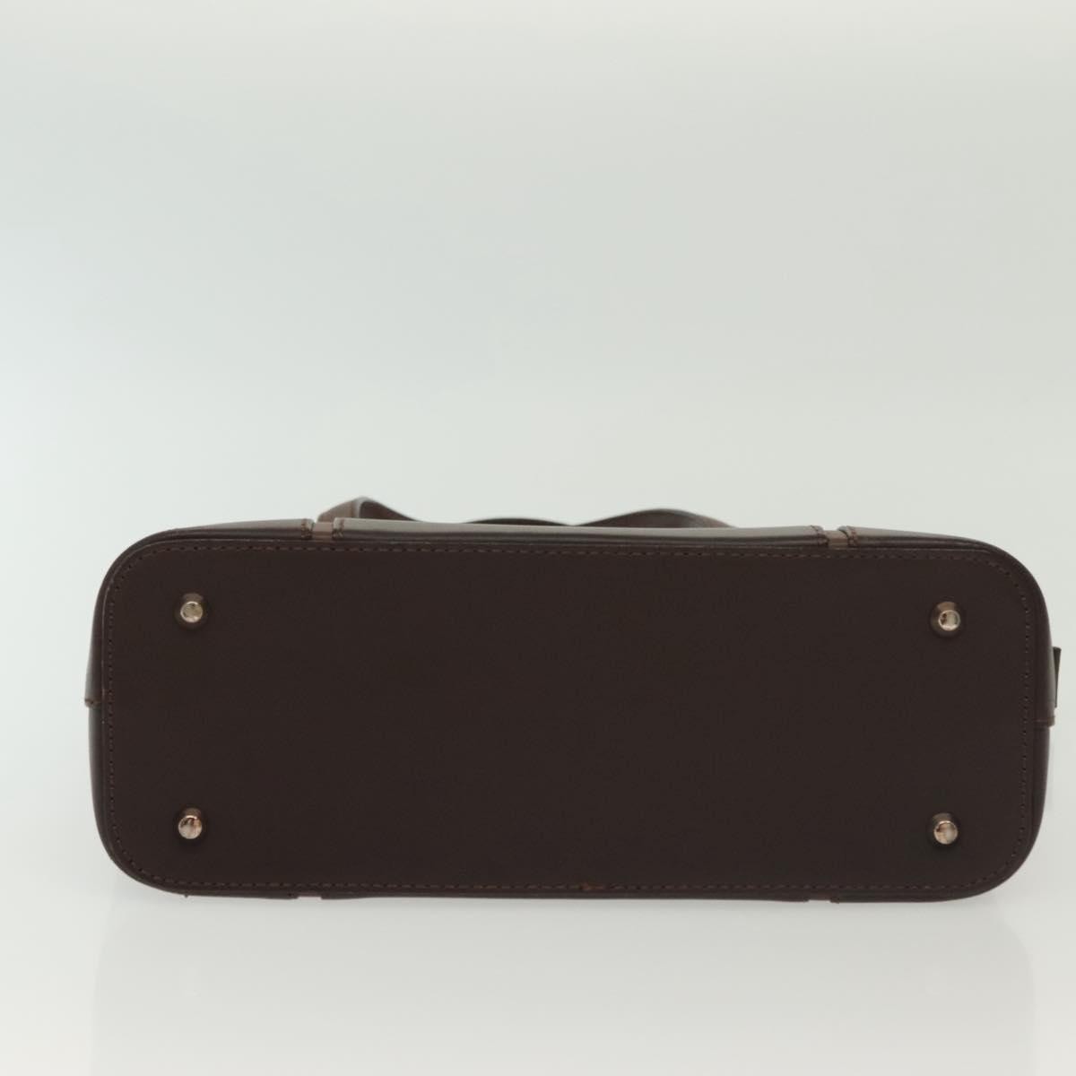 Burberry Handle Tote Leather, BROWN, LEATHER, Handbag