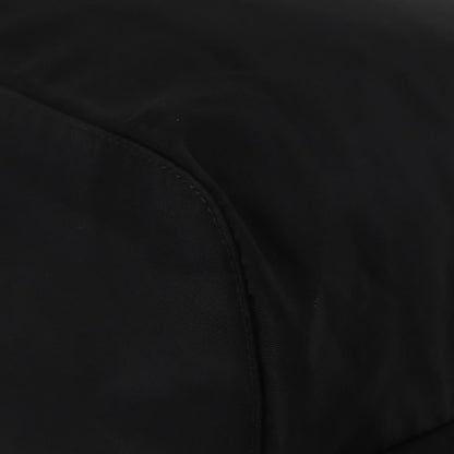 Prada Vela Double Front Pocket Backpack Tessuto with Saffiano Leather, BLACK, NYLON, Backpack