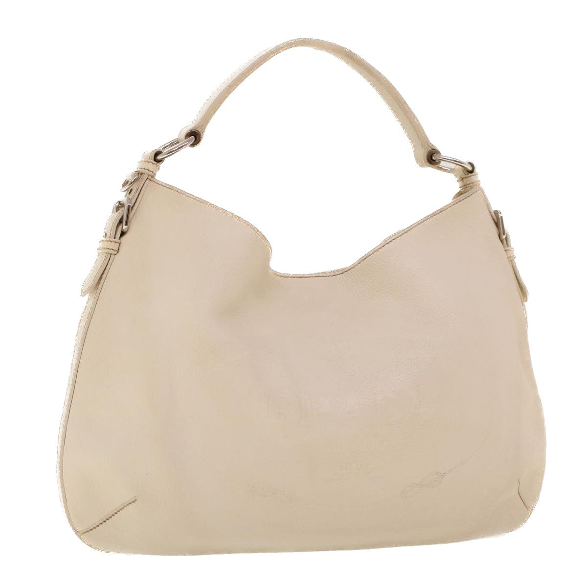 Prada Vintage Shoulder Bag Leather, White, Leather, Shoulder Bag