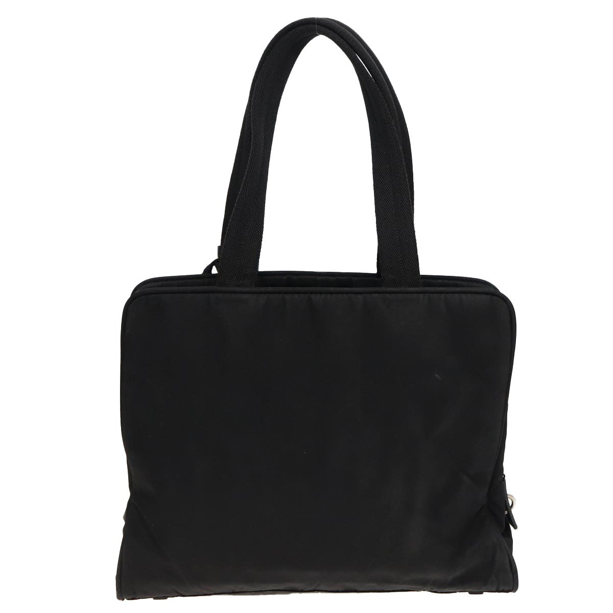 Prada Bowling Shoulder Bag Tessuto, BLACK, NYLON, Shoulder bag