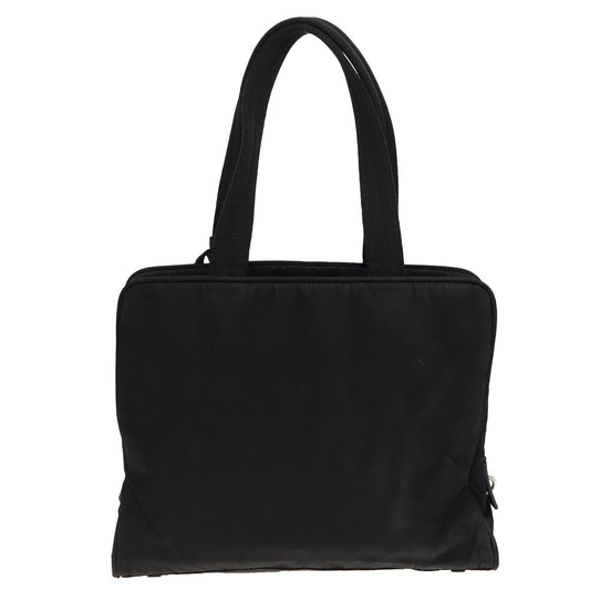 Prada Bowling Shoulder Bag Tessuto, BLACK, NYLON, Shoulder bag