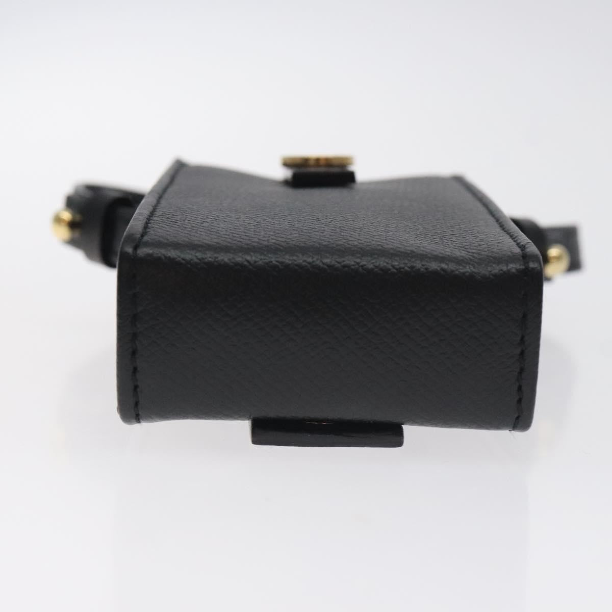 Chanel Cigarette Case Leather, BLACK, LEATHER, Clutche & pouche