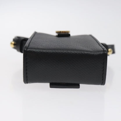 Chanel Cigarette Case Leather, BLACK, LEATHER, Clutche & pouche