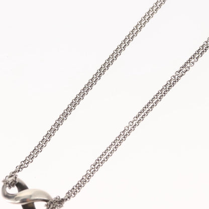 Tiffany & Co. Infinity Double Chain Pendant Necklace Silver, SILVER, SILVER, Necklace