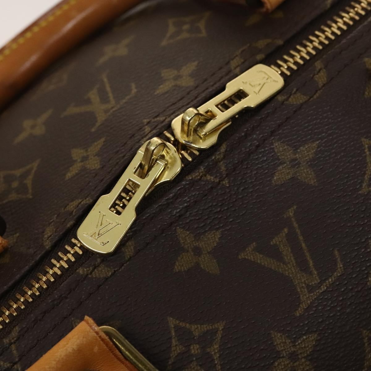 Louis Vuitton Keepall Bag Monogram Canvas, BROWN, CANVAS, Travel bag