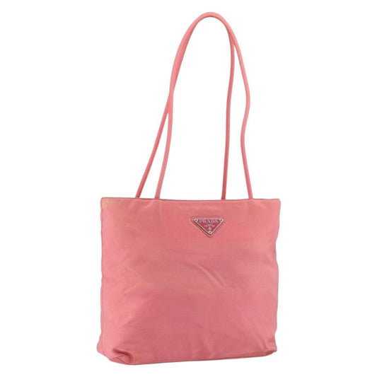 Prada Vintage Zip Tote Tessuto, PINK, NYLON, Tote bag