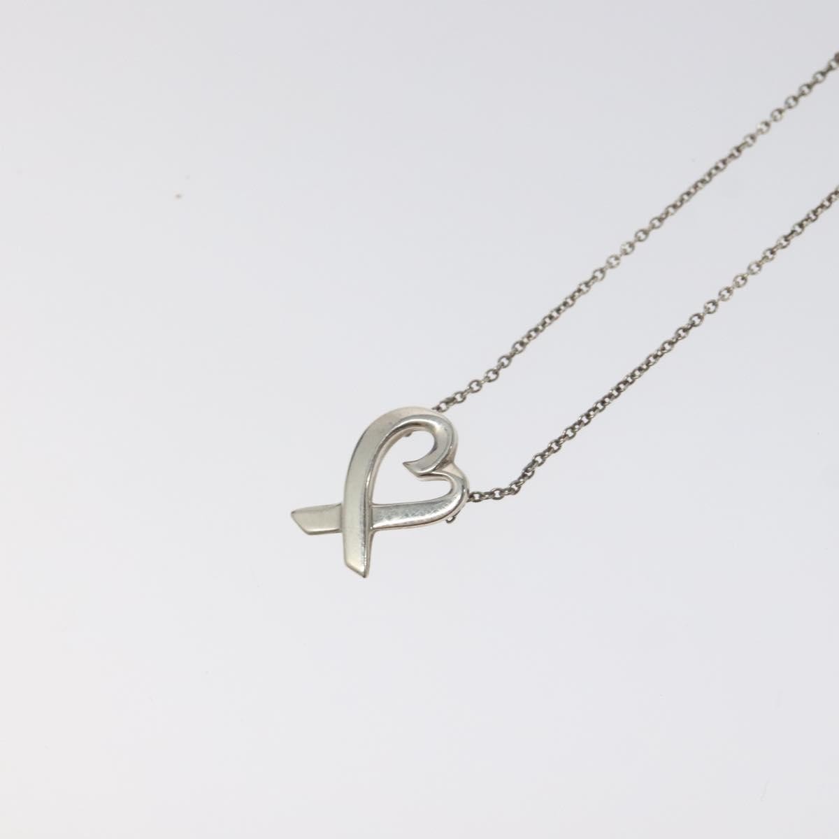 Tiffany & Co. Paloma Picasso Loving Heart Pendant Necklace Silver 925, SILVER, SILVER, Necklace
