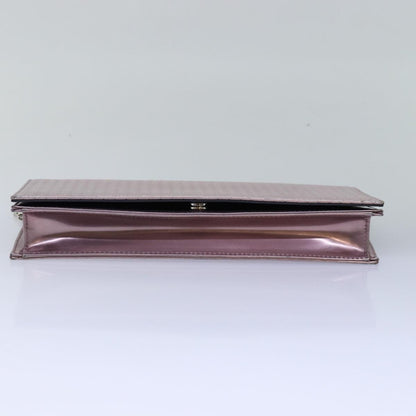 Christian Dior Lady Dior Croisiere Chain Wallet Micro Cannage Metallic Calfskin, PINK, LEATHER, Shoulder bag