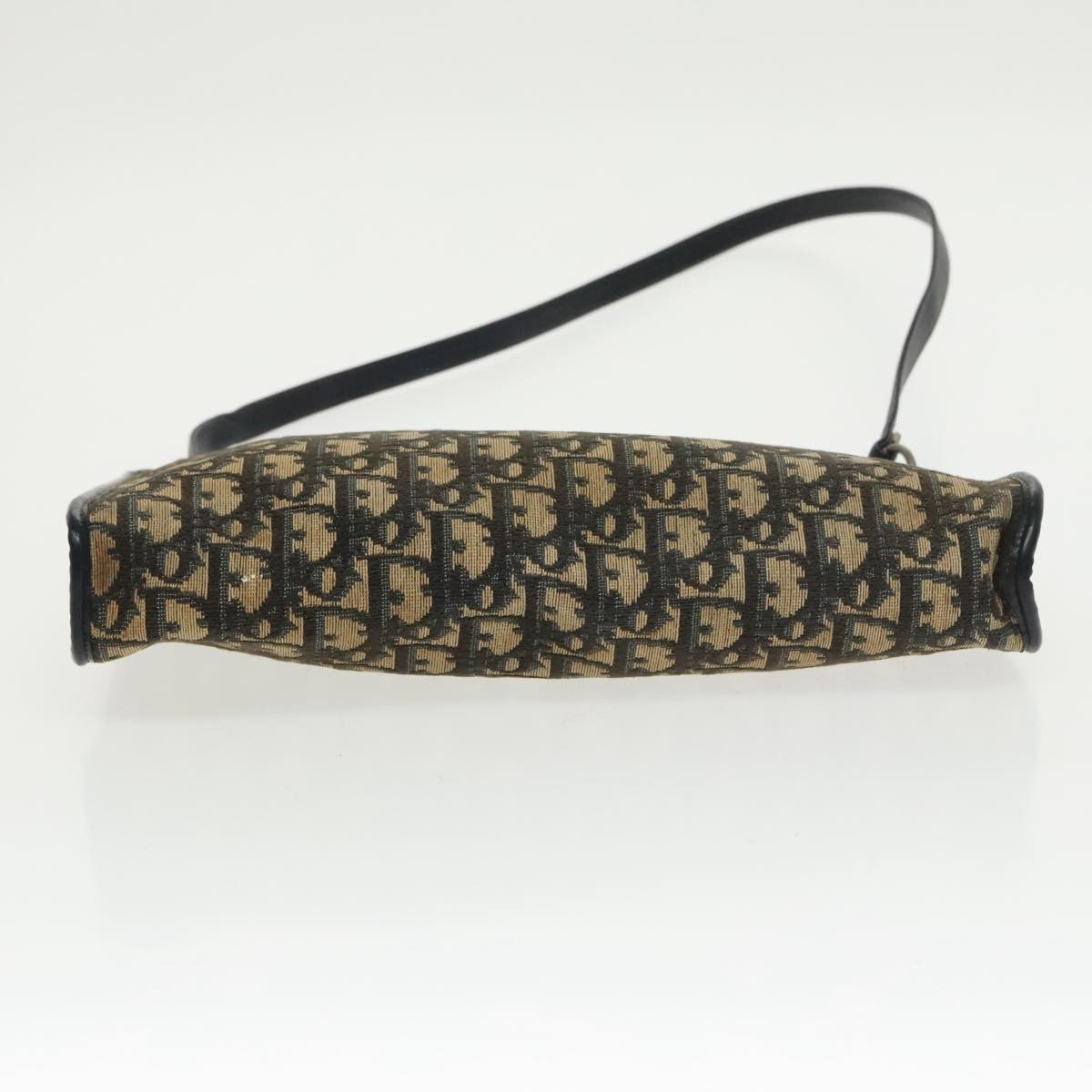 Christian Dior Vintage Trotter Shoulder Bag Canvas, NAVY, CANVAS, Shoulder bag