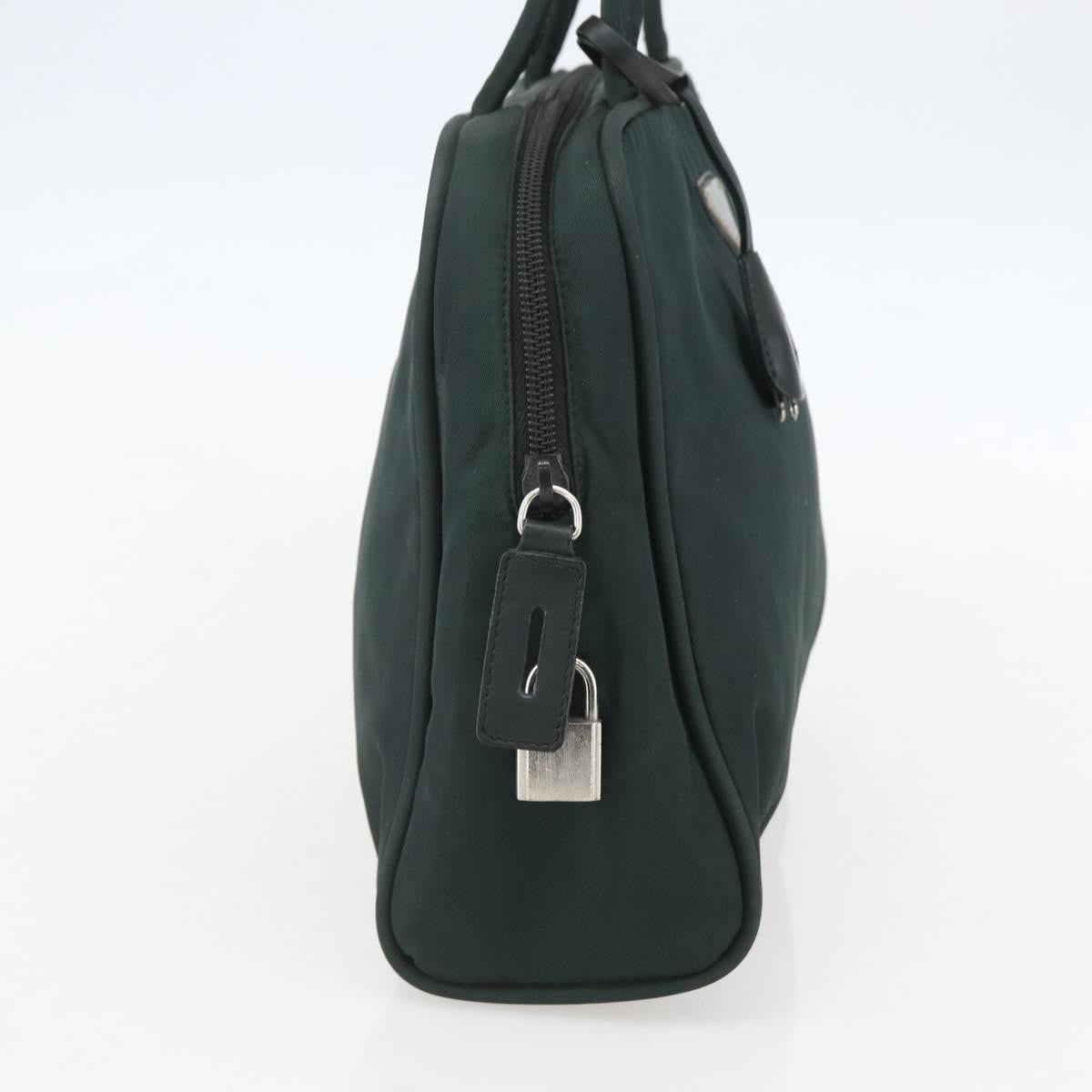Prada Bowling Shoulder Bag Tessuto, GREEN, NYLON, Handbag