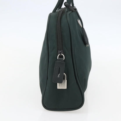 Prada Bowling Shoulder Bag Tessuto, GREEN, NYLON, Handbag
