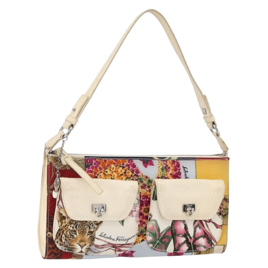 Salvatore Ferragamo Gancini Shoulder Bag Nylon, MULTICOLOUR, NYLON, Shoulder bag